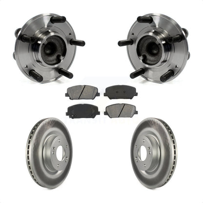 Hub Bearing Assembly Coated Brake Rotor Pads Front Kit For Hyundai Genesis Coupe