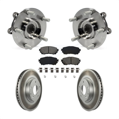 Hub Bearing Assembly Coated Disc Brake Rotors And Pads Front Kit For Mazda 6
