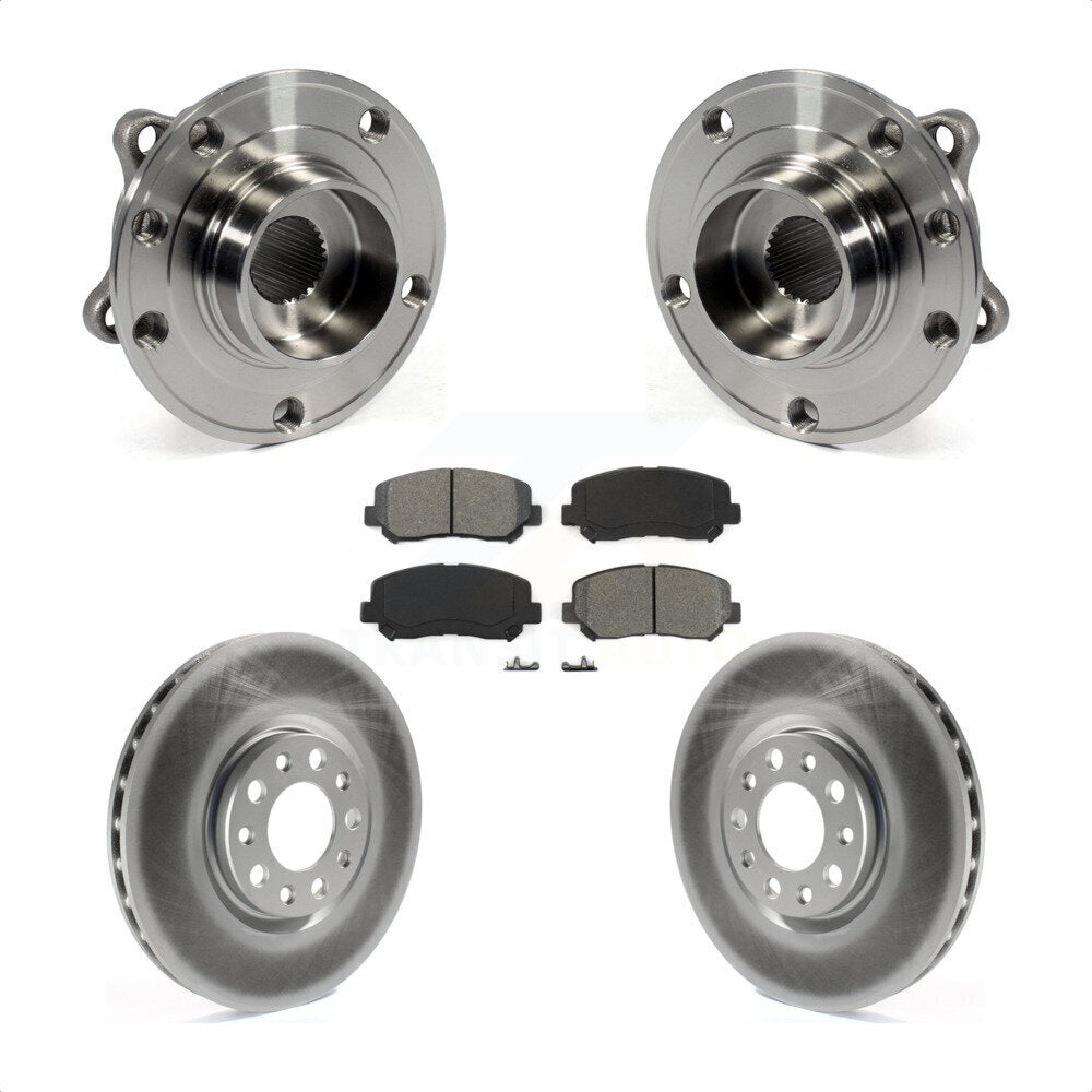 Hub Bearing Assembly Coat Brake Rotor Pads Front Kit For Chrysler 200 Dodge Dart