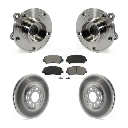 Hub Bearing Assembly Coat Brake Rotor Pads Front Kit For Chrysler 200 Dodge Dart