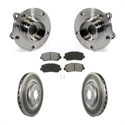 Hub Bearing Assembly Coated Disc Brake Rotor And Pads Front Kit For Chrysler 200