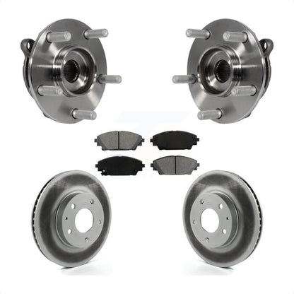 Hub Bearing Assembly Coated Brake Rotor And Pad Front Kit For Mazda 3 CX-3 Sport