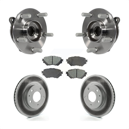 Hub Bearing Assembly Coated Disc Brake Rotor And Pad Front Kit For Mazda 3 Sport