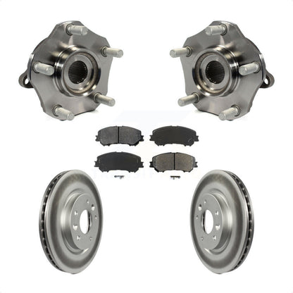 Hub Bearing Coated Disc Brake Rotor Pad Front Kit For Nissan Rogue Sport Qashqai