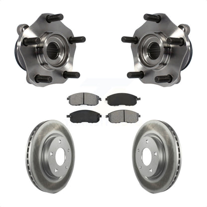 Hub Bearing Assembly Coated Disc Brake Rotor And Pad Front Kit For Nissan Sentra