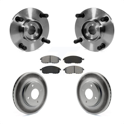 Hub Bearing Assembly Coated Disc Brake Rotor Pad Front Kit For Nissan Versa Cube