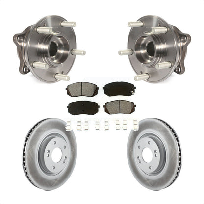 Hub Bearing Coat Brake Rotor Pad Front Kit For Hyundai Tucson Sonata Kia Cadenza