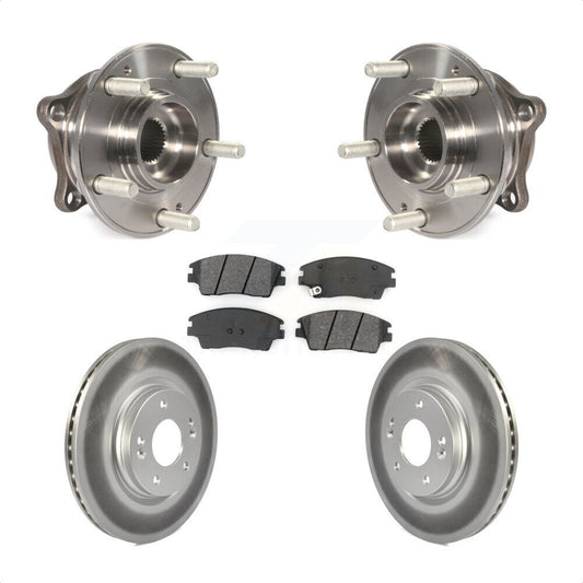 Hub Bearing Coated Brake Rotor And Pad Front Kit For Hyundai Tucson Kia Sportage