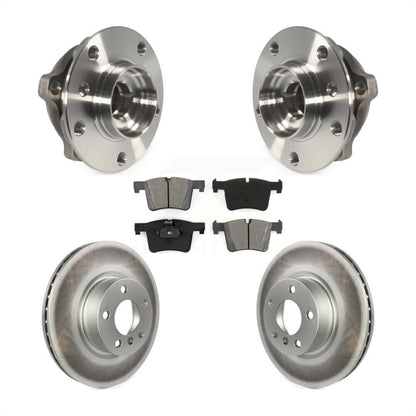 Hub Bearing Assembly Coated Disc Brake Rotors And Pads Front Kit For BMW X3 X4