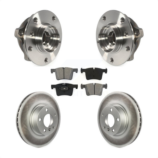 Hub Bearing Assembly Coated Disc Brake Rotors And Pads Front Kit For BMW X3 X4