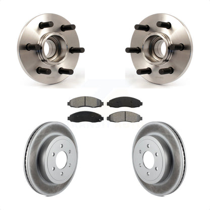 Hub Bearing Coat Brake Rotor Pad Front Kit For Dodge Dakota RWD with 2-Wheel ABS
