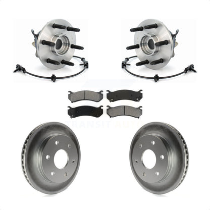 Hub Bearing Coated Brake Rotor Pad Front Kit For Chevrolet GMC Silverado 1500 XL