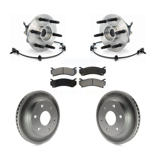 Hub Bearing Coated Brake Rotor Pad Front Kit For Chevrolet GMC Silverado 1500 XL
