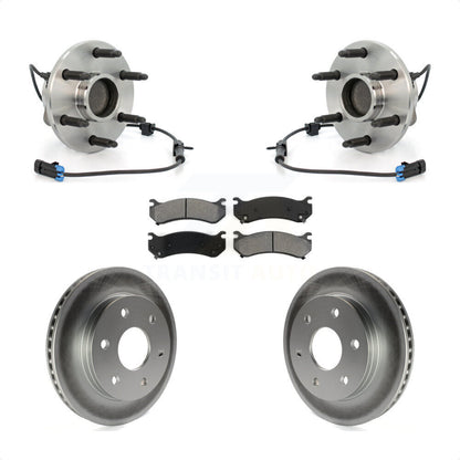 Hub Bearing Coated Brake Rotor Pads Front Kit For Chevrolet Astro GMC Safari RWD