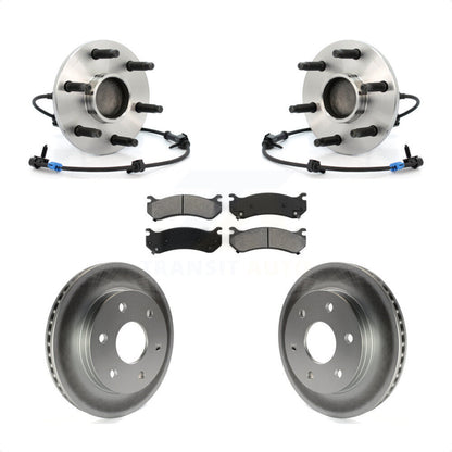 Hub Bearing Coated Brake Rotor Pad Front Kit For Chevrolet GMC Silverado 1500 XL
