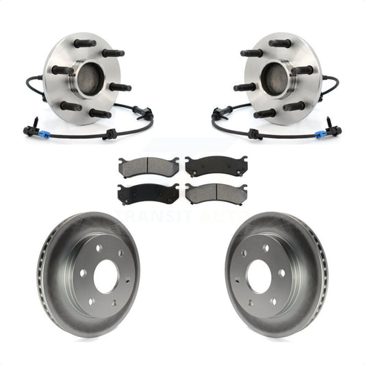 Hub Bearing Coated Brake Rotor Pad Front Kit For Chevrolet GMC Silverado 1500 XL