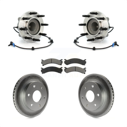 Hub Bearing Coat Brake Rotor Pad Front Kit For Chevrolet Express 2500 GMC Savana
