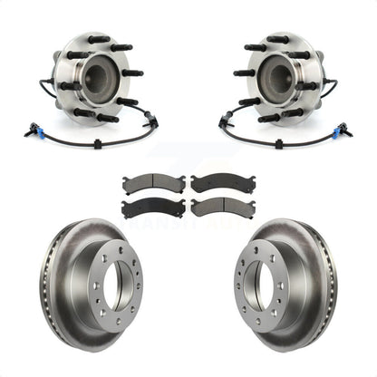 Hub Bearing Coat Brake Rotor Pad Front Kit For Chevrolet Express 4500 GMC Savana