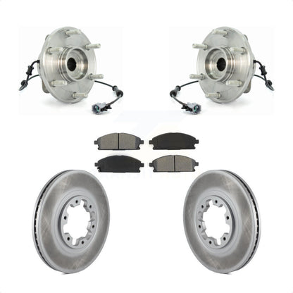 Hub Bearing Coated Brake Rotor Pad Front Kit For 2004 Nissan Pathfinder To 07 04