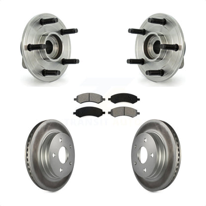 Hub Bearing Coat Brake Rotor Pads Front Kit For Dodge Ram 1500 With 5 Lug Wheels