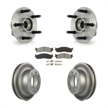 Hub Bearing Coat Brake Rotor Pads Front Kit For Dodge Ram 1500 With 5 Lug Wheels