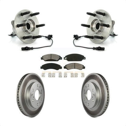 Hub Bearing Coat Brake Rotor Pads Front Kit For Chevrolet Avalanche Cadillac GMC