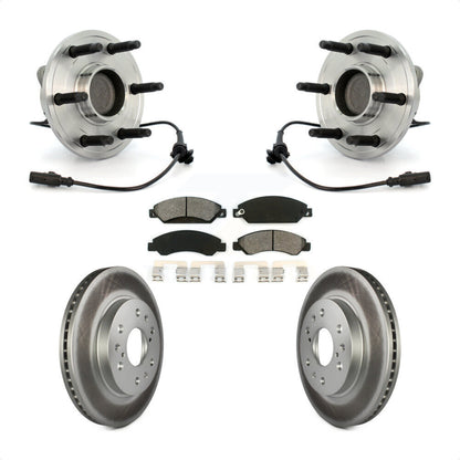 Hub Bearing Coat Brake Rotor Pads Front Kit For Chevrolet Avalanche GMC Tahoe XL