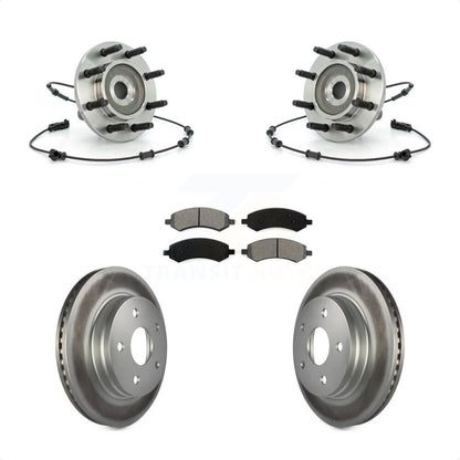 Hub Bearing Coat Brake Rotor Pads Front Kit For Dodge Ram 1500 With 8 Lug Wheels