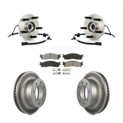 Hub Bearing Coat Brake Rotor Pads Front Kit For Dodge Ram 1500 With 5 Lug Wheels