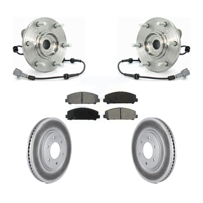 Hub Bearing Coat Brake Rotor Pad Front Kit For Nissan TITAN Armada INFINITI QX56