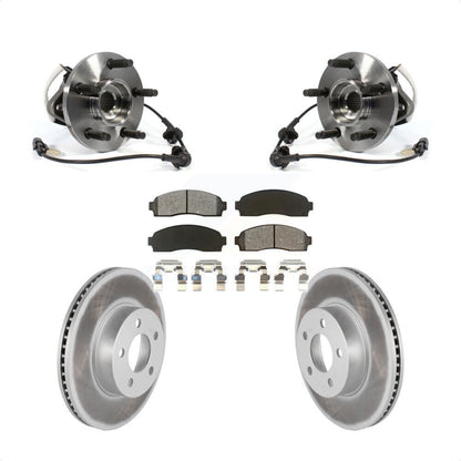 Hub Bearing Coated Brake Rotor And Pad Front Kit For Ford Ranger Mazda B4000 4WD
