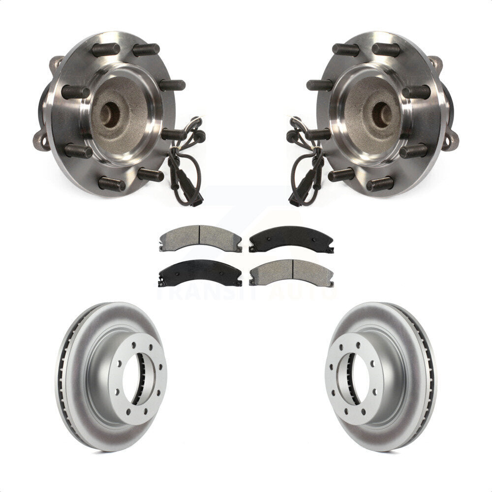 Hub Bearing Coated Brake Rotor And Pad Front Kit For Nissan NV2500 NV3500 NV1500