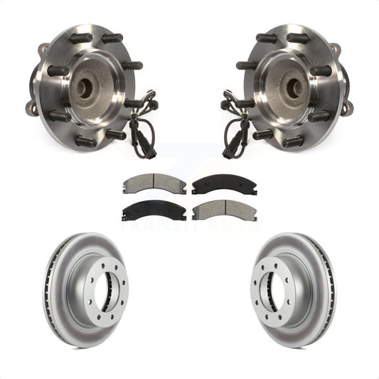 Hub Bearing Coated Brake Rotor And Pad Front Kit For Nissan NV2500 NV3500 NV1500
