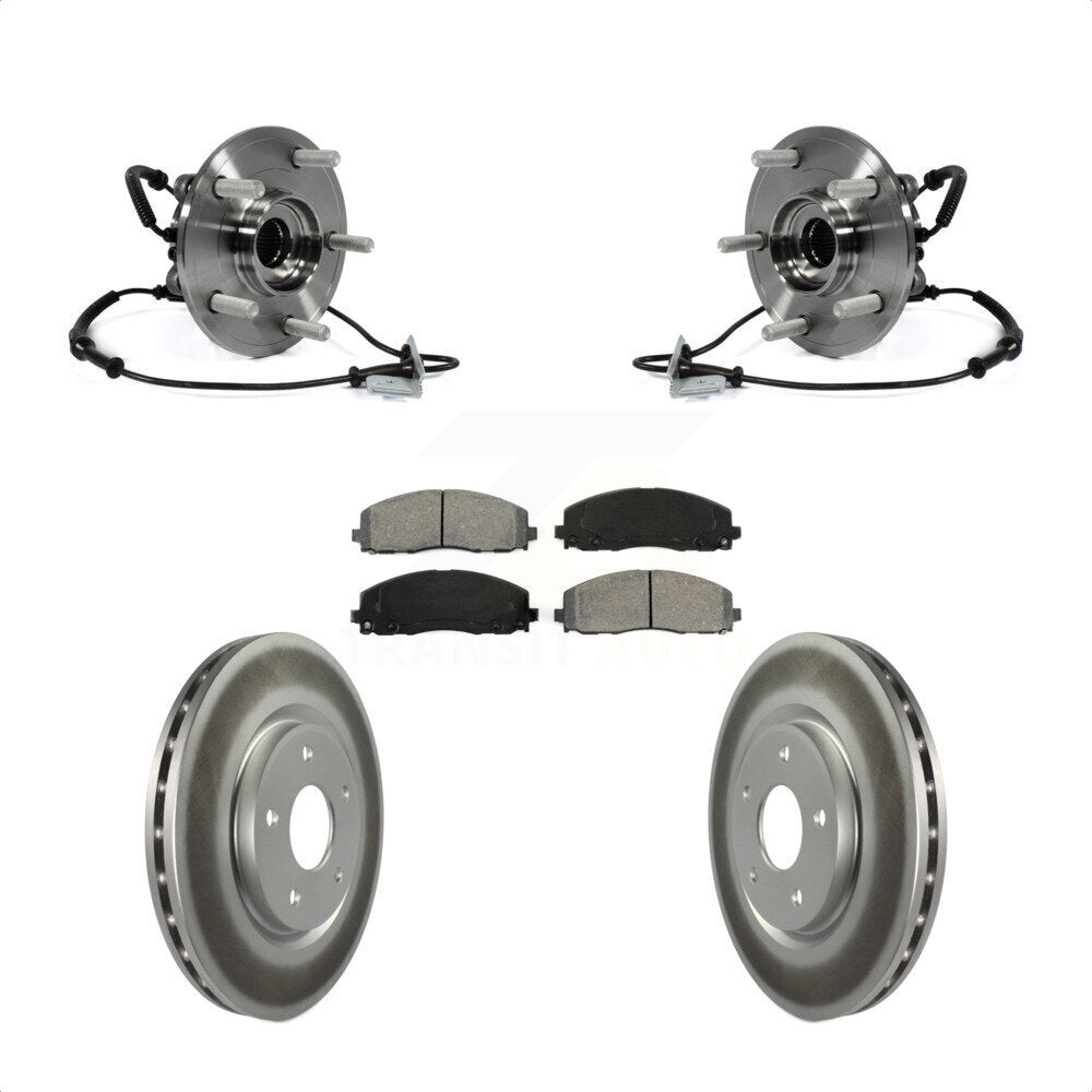 Hub Bearing Coat Brake Rotor Pad Front Kit For Dodge Grand Caravan Chrysler Town