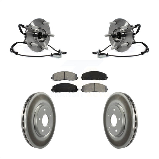 Hub Bearing Coat Brake Rotor Pad Front Kit For Dodge Grand Caravan Chrysler Town