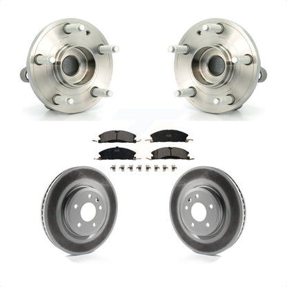 Hub Bearing Assembly Coat Brake Rotor Pad Front Kit For 2013 Ford Explorer Sport