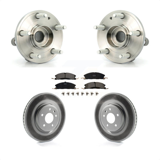 Hub Bearing Assembly Coat Brake Rotor Pad Front Kit For 2013 Ford Explorer Sport