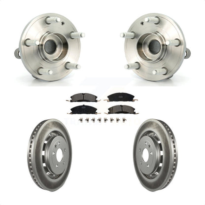 Hub Bearing Coat Brake Rotor Pads Front Kit For Ford Explorer Police Interceptor
