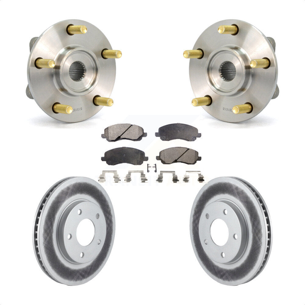 Hub Bearing Coat Brake Rotor Pad Front Kit For Chrysler Sebring Mitsubishi Dodge