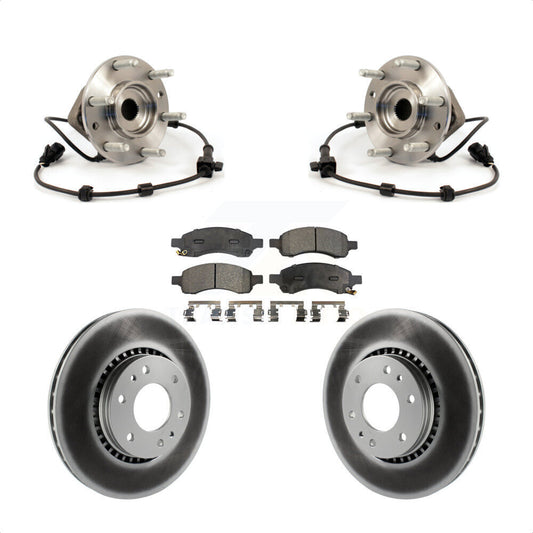 Hub Bearing Coated Brake Rotor Pad Front Kit For Chevrolet Trailblazer GMC Envoy