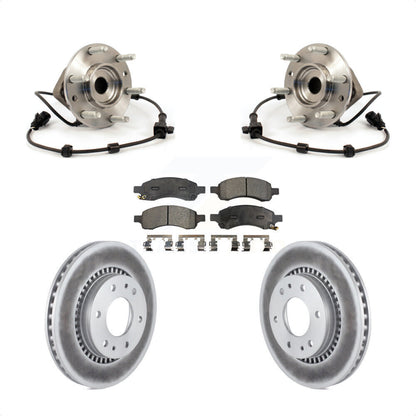 Hub Bearing Coated Brake Rotor Pad Front Kit For Chevrolet Trailblazer GMC Envoy