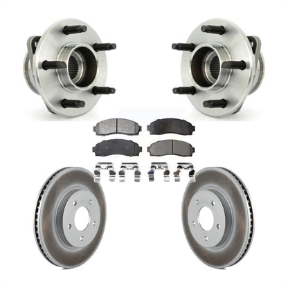 Hub Bearing Coated Disc Brake Rotor Pad Front Kit For Saturn Vue Pontiac Torrent