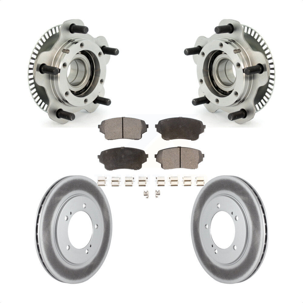 Hub Bearing Assembly Coat Brake Rotor Pad Front Kit For Suzuki XL-7 Grand Vitara