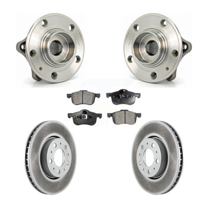 Hub Bearing Assembly Coated Brake Rotor Pad Front Kit For Volvo S60 XC70 V70 S80