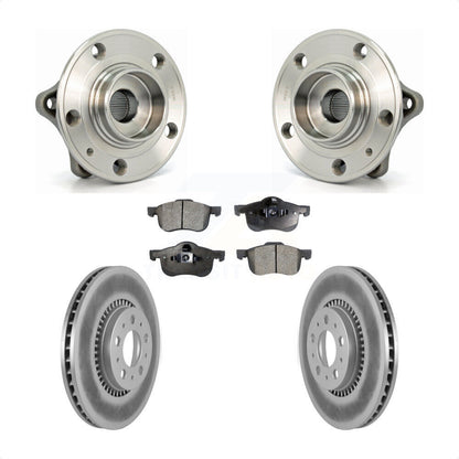 Hub Bearing Assembly Coated Brake Rotor Pad Front Kit For Volvo S60 XC70 V70 S80
