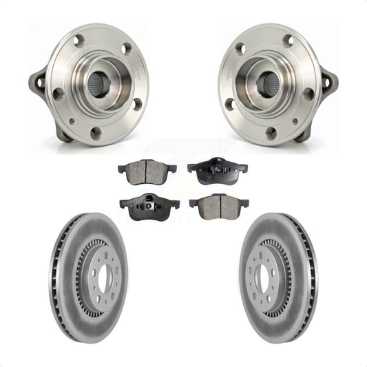 Hub Bearing Assembly Coated Brake Rotor Pad Front Kit For Volvo S60 XC70 V70 S80