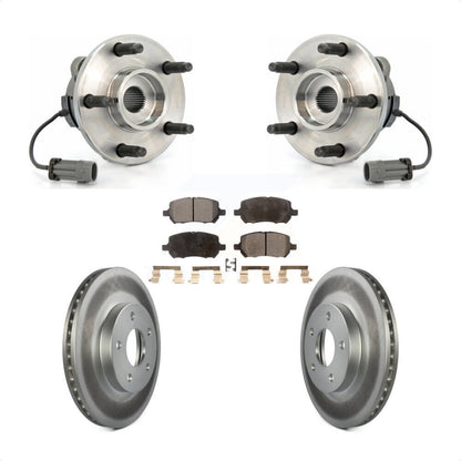 Hub Bearing Coated Brake Rotor And Pad Front Kit For Chevrolet Cobalt Pontiac G5