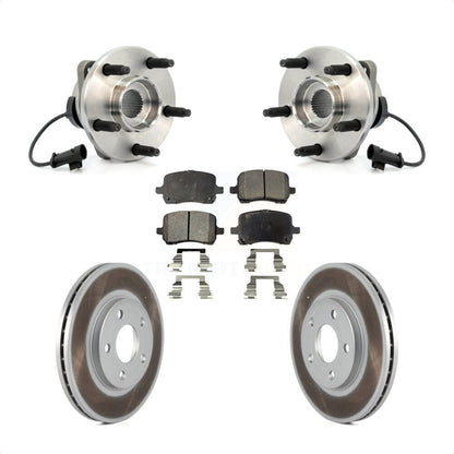 Hub Bearing Assembly Coated Disc Brake Rotor Pads Front Kit For Chevrolet Malibu