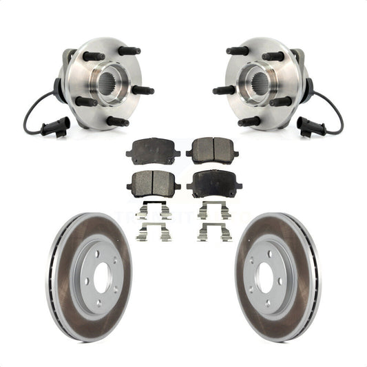 Hub Bearing Assembly Coated Disc Brake Rotor Pads Front Kit For Chevrolet Malibu