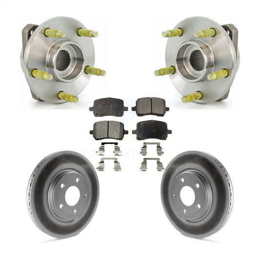 Hub Bearing Coated Brake Rotor And Pad Front Kit For Chevrolet Malibu Pontiac G6